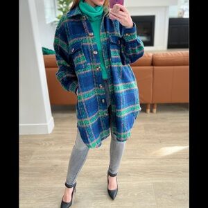 ✨NWT GORGEOUS PLAID BUTTON-DOWN COAT/JACKET! 2X